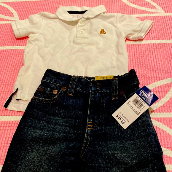 Polo Ralph Lauren Other - Polo Ralph Lauren jeans toddler boy outfit Baby Gap shirt